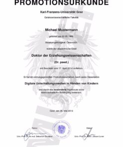 Buy college degree from Karl-Franzens-Universität Graz