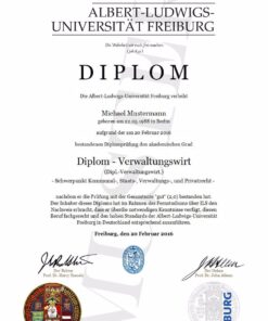 Buy college degree from the Albert-Ludwigs-Universität Freiburg