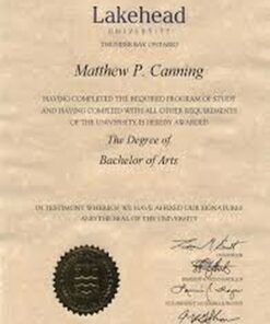 Buy college degree from the Lakehead University
