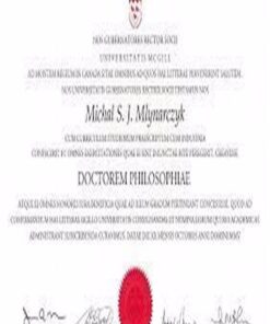 Buy college degree from the McGill University