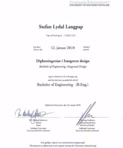 Buy college degree from The Syddansk Universitet