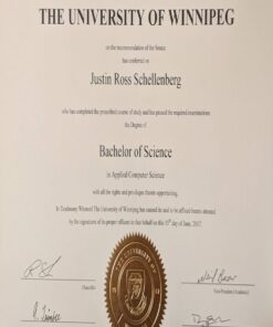 Buy college degree from The University of Winnipeg