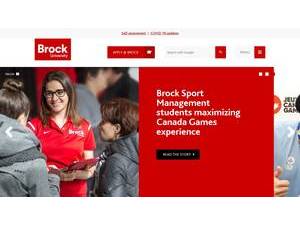 Brock University's Website Screenshot